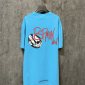 Replica Chronme Hearts & Mattyboy Blue graffiti print short-sleeved T-shirt