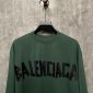 Replica Balenciaga 24ss black tape printed short-sleeved T-shirt