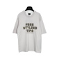 Replica Balenciaga STYLING HOTLINE spliced large M embroidered short sleeve T-shirt