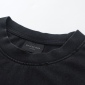 Replica Balenciaga Flame print wash to make old short-sleeved T-shirt