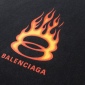 Replica Balenciaga Flame print wash to make old short-sleeved T-shirt