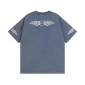 Replica Balenciaga Flame print wash to make old short-sleeved T-shirt