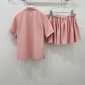 Replica Prada Short sleeve pleated half skirt suit