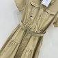 Replica DIOR Workwear style shirtbuckle design dress