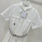 Replica DIOR Workwear style shirtbuckle design dress