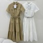 Replica DIOR Workwear style shirtbuckle design dress