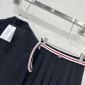 Replica Thom Browne Womens Summer New Sleeveless Vest High-waisted Pleated Skirt Set