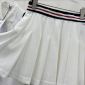 Replica Thom Browne Womens Summer New Sleeveless Vest High-waisted Pleated Skirt Set