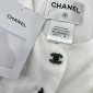 Replica CHANEL White linen waistcoat