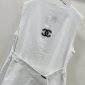 Replica CHANEL White linen waistcoat