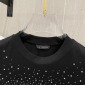 Replica VERSACE Girls Black Cotton Crystal T-Shirt