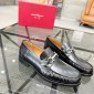 Replica Ferragamo Men's business leather shoes