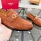 Replica Ferragamo Men's business leather shoes