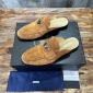 Replica Prada logo Suede half slippers