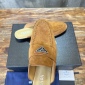 Replica Prada logo Suede half slippers