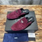 Replica Prada logo Suede half slippers