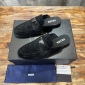 Replica Prada logo Suede half slippers