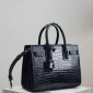 Replica Saint Laurent alligator embossed organ bag