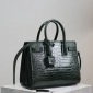 Replica Saint Laurent alligator embossed organ bag