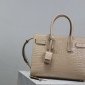 Replica Saint Laurent Beige Croc Embossed Leather Nano Classic Sac De Jour Tote