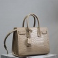 Replica Saint Laurent Beige Croc Embossed Leather Nano Classic Sac De Jour Tote