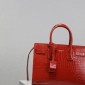 Replica Saint Laurent alligator embossed organ bag