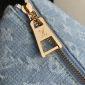 Replica Louis Vuitton Cotton denim Chain shoulder bag