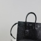 Replica Saint Laurent alligator embossed organ bag