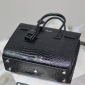 Replica Saint Laurent alligator embossed organ bag