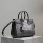 Replica Saint Laurent alligator embossed organ bag