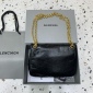 Replica Balenciaga Mini Monaco Cracked underarm bag