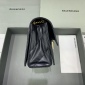 Replica Balenciaga oil wax black gold buckle hourglass chain bag