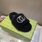 Replica GUCCI Diamond button wool slippers