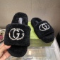 Replica GUCCI Diamond button wool slippers