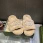 Replica GUCCI Diamond button wool slippers