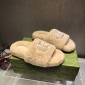 Replica GUCCI Diamond button wool slippers