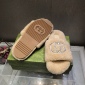 Replica GUCCI Diamond button wool slippers