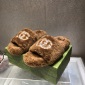 Replica GUCCI Diamond button wool slippers