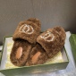 Replica GUCCI Diamond button wool slippers