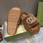 Replica GUCCI Diamond button wool slippers