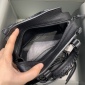 Replica Balenciaga Lychee pattern black gold buckle motorcycle bag