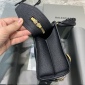 Replica Balenciaga Lychee pattern black gold buckle motorcycle bag