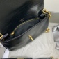 Replica Balenciaga Oil wax black gold buckle underarm bag