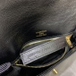 Replica Balenciaga Oil wax black gold buckle underarm bag