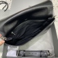 Replica Balenciaga black Small Leather Soft Flap Shoulder Bag