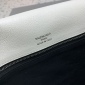 Replica Balenciaga white Small Leather Soft Flap Shoulder Bag