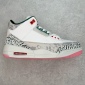 Replica Air Jordan AJ3 Retro Wings Flowers white pink green