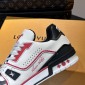 Replica Louis Vuitton LV Trainer White Red Black