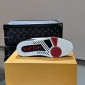 Replica Louis Vuitton LV Trainer White Red Black