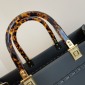 Replica Fendi Snakeskin logo Sun tote bag